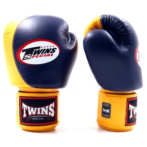Боксерские перчатки Twins Special (BGVL-8 blue/yellow)